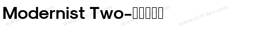 Modernist Two字体转换